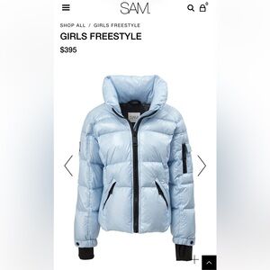 SAM. Girls' Freestyle Down Jacket - Big Kid. FROST